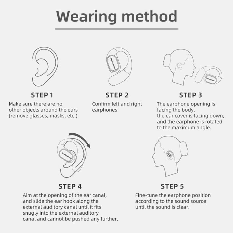 🔥Monster Earpuns - Bluetooth slúchadlá s dvojitým skladacím dizajnom