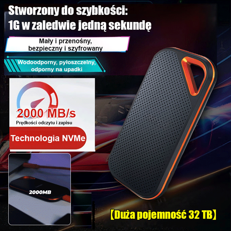 【32 TB bardzo duża pojemność】 Mobilny dysk twardy