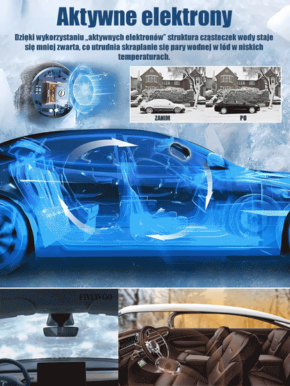 Samochodowy alarm śnieżny zasilany energią słoneczną