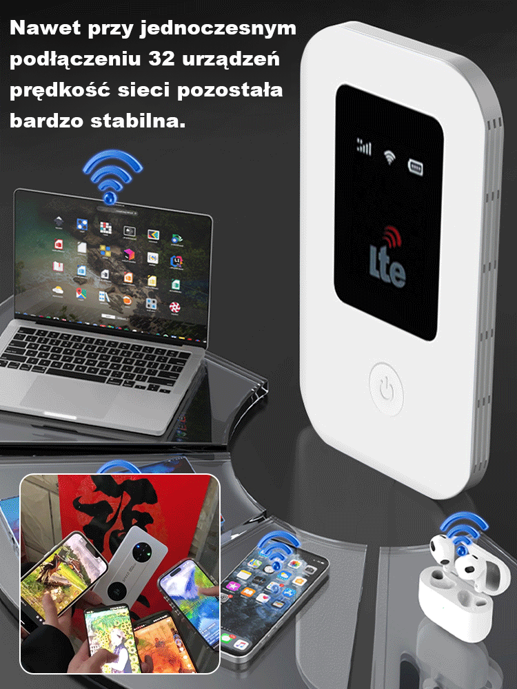 Szybki przenośny bezprzewodowy WiFi
