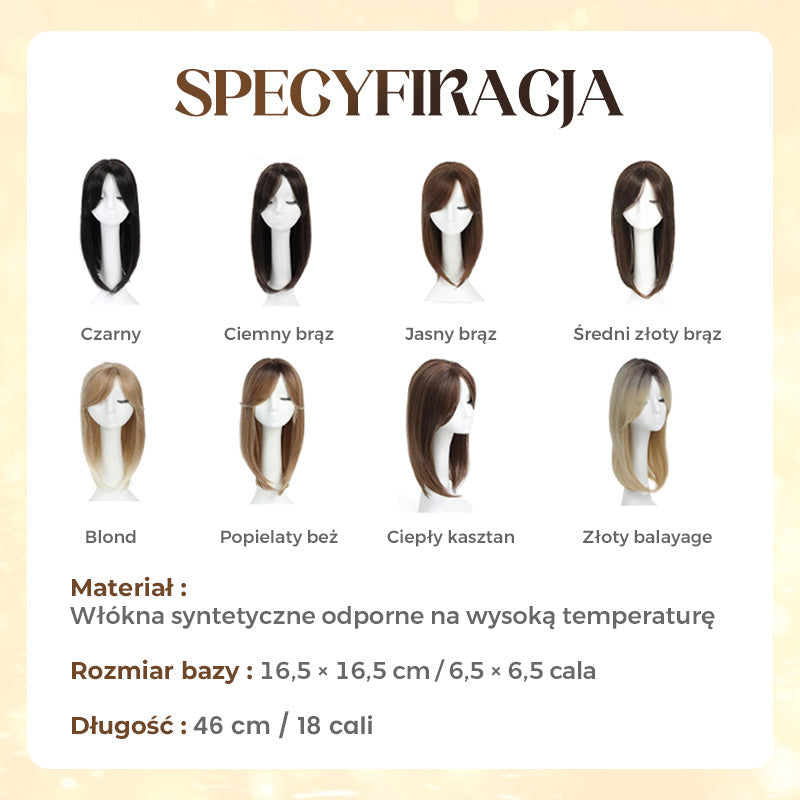 Top Layered Bangs Hairpiece dla kobiet z przerzedzonymi włosami